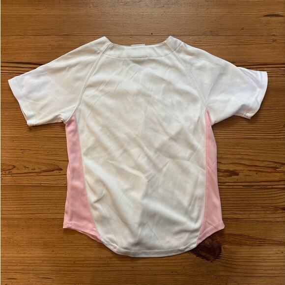 Genuine Merchandise Atlanta Braves white pink short sleeve youth jersey SIZE M - Picture 4 of 4